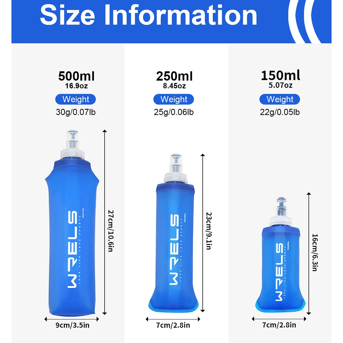 „1 Stück 150 ml / 250 ml / 500 ml Outdoor‑faltbare Silikon‑Trinkflasche – kompakte Beißgröße, ideal zum Laufen, Camping, Wandern und Reisen – praktische, zusammenklappbare Wasserflasche“