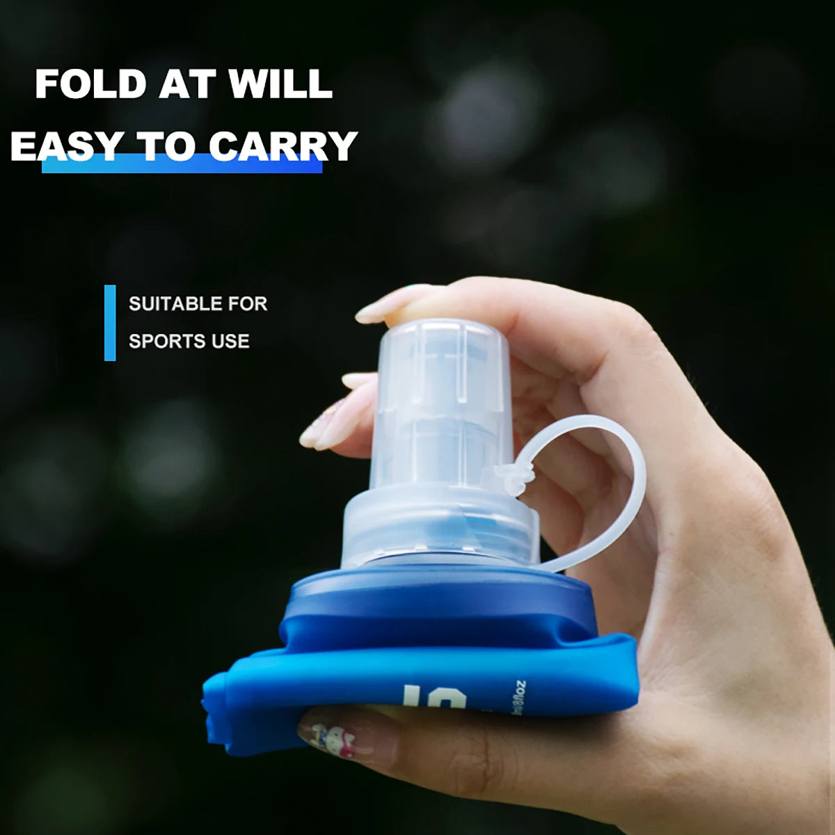 „1 Stück 150 ml / 250 ml / 500 ml Outdoor‑faltbare Silikon‑Trinkflasche – kompakte Beißgröße, ideal zum Laufen, Camping, Wandern und Reisen – praktische, zusammenklappbare Wasserflasche“