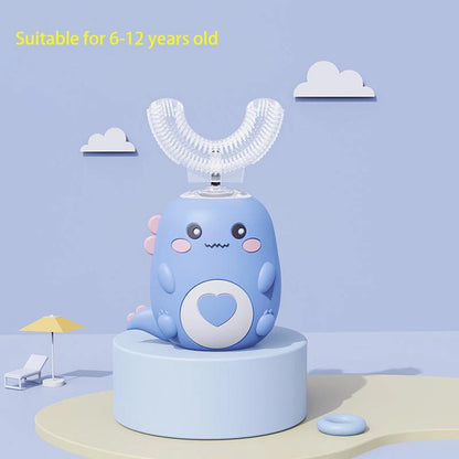 Kinder U-Zahnbürste Elektrisch 360° – Ultraschall, IPX7, USB, 2–12 Jahre