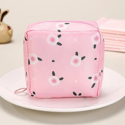 Tampon-Organizer Tasche – Wasserdichte Binden-Aufbewahrung mit süßem Cartoon-Design
