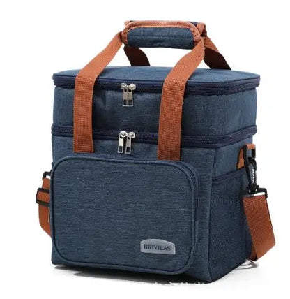 Tragbare, verstärkte Lunch‑Isoliertasche mit großer Kapazität, Business‑Lunchbag zum Umhängen