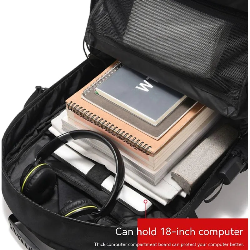 50L 80L Großer Reise‑Rucksack für Herren, mit separatem Schuhfach, Business‑Tasche, Outdoor‑Sport‑Rucksack, wasserdicht, schwarzer Herren‑Aufbewahrungsrucksack“