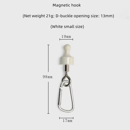 Magnetischer Campinghaken mit starker Haftkraft | Abnehmbarer Multifunktions-Karabiner | Für Zelte, Markisen & Outdoor-Ausrüstung