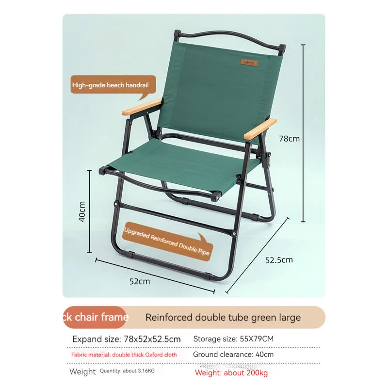 GIANXI Outdoor-Klappstuhl – Aluminium, faltbar, bis 100 kg | Camping, Strand, Angeln, Picknick