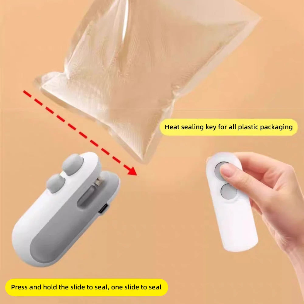 Mini Bag Sealer – Wiederaufladbares Foliengerät für Tüten & Snacks
