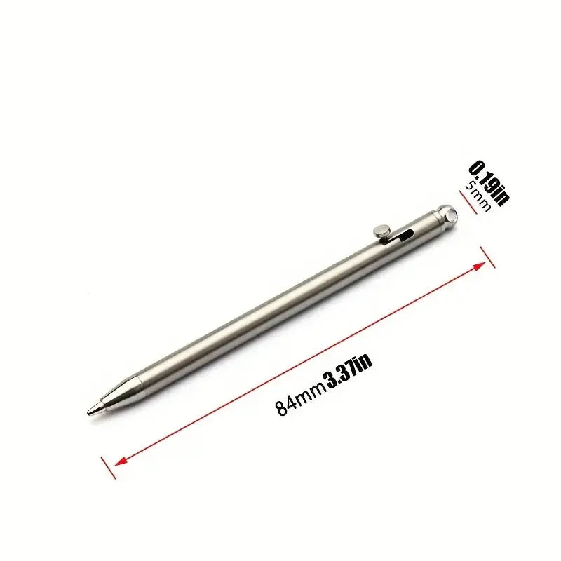 Tragbarer Mini‑Titan‑Stift, EDC‑Gadget, Outdoor‑Accessoire, kreativer Unterschriftenstift mit Persönlichkeit“