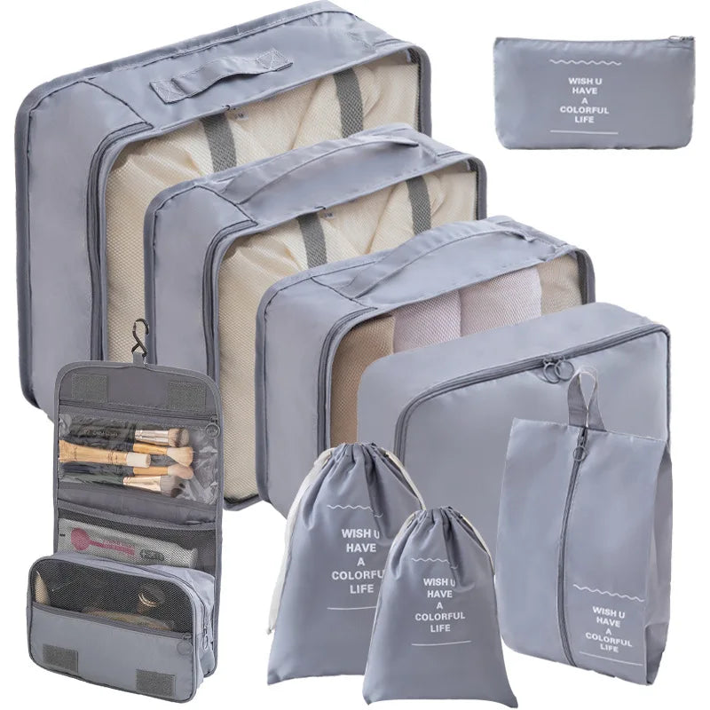 Reise-Organizer Set – Packwürfel & Kofferorganizer (7 oder 10 Stück)