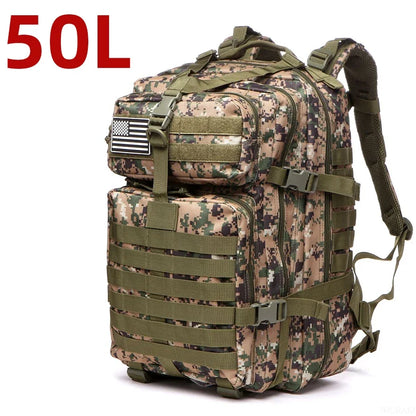 „25L/50L Robuster Nylon‑Rucksack – wasserdichter taktischer Sport‑, Trekking‑, Angel‑, Jagd‑, Camping‑ und Wander‑Outdoor‑Rucksack“