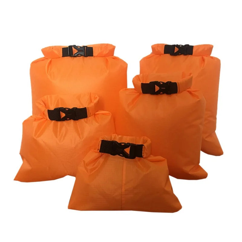 5er-Set Wasserdichte Dry Bags – Outdoor Packsäcke für Camping, Kajak, Wandern & Strand