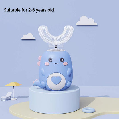 Kinder U-Zahnbürste Elektrisch 360° – Ultraschall, IPX7, USB, 2–12 Jahre