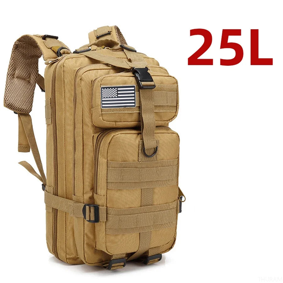„25L/50L Robuster Nylon‑Rucksack – wasserdichter taktischer Sport‑, Trekking‑, Angel‑, Jagd‑, Camping‑ und Wander‑Outdoor‑Rucksack“