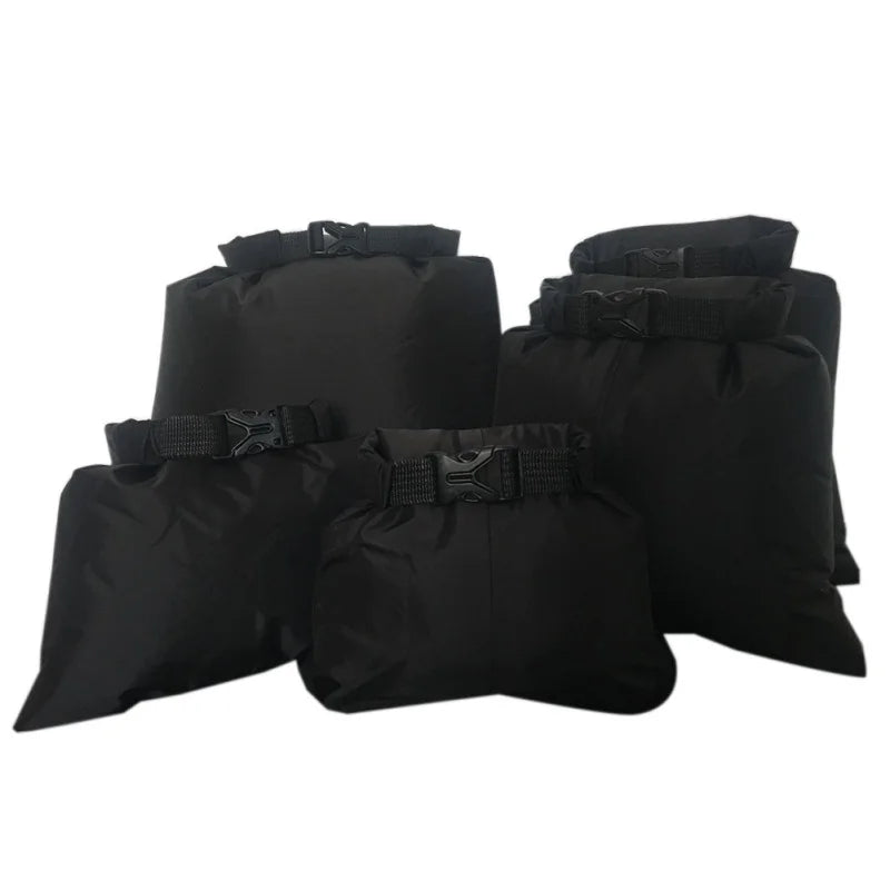 5er-Set Wasserdichte Dry Bags – Outdoor Packsäcke für Camping, Kajak, Wandern & Strand