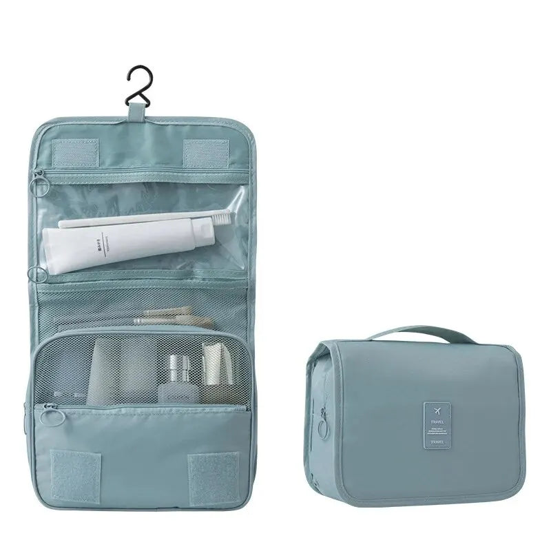 Reise‑Multifunktionstasche für Make‑up – Hängende, waschbare Kulturtasche mit großer Kapazität, Trocken‑/Nass‑Trennung und tragbarem Handgriff‑Design