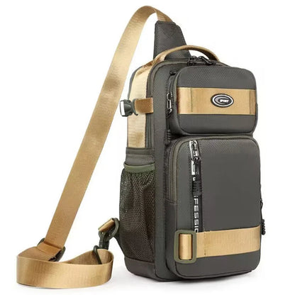 „Rucksack zum Fahren für Herren, Brusttasche für Herren, lässige einseitige Umhängetasche für Herren, leichte und großräumige Crossbody‑Tasche.“