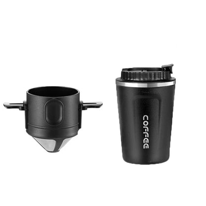 Tragbarer Kaffeefilter aus 304 Edelstahl – Wiederverwendbarer Drip‑Kaffeebereiter & Teefilter für Tassen