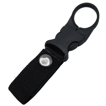 Karabiner Flaschenhalter Clip – Nylon, für Gürtel & Rucksack