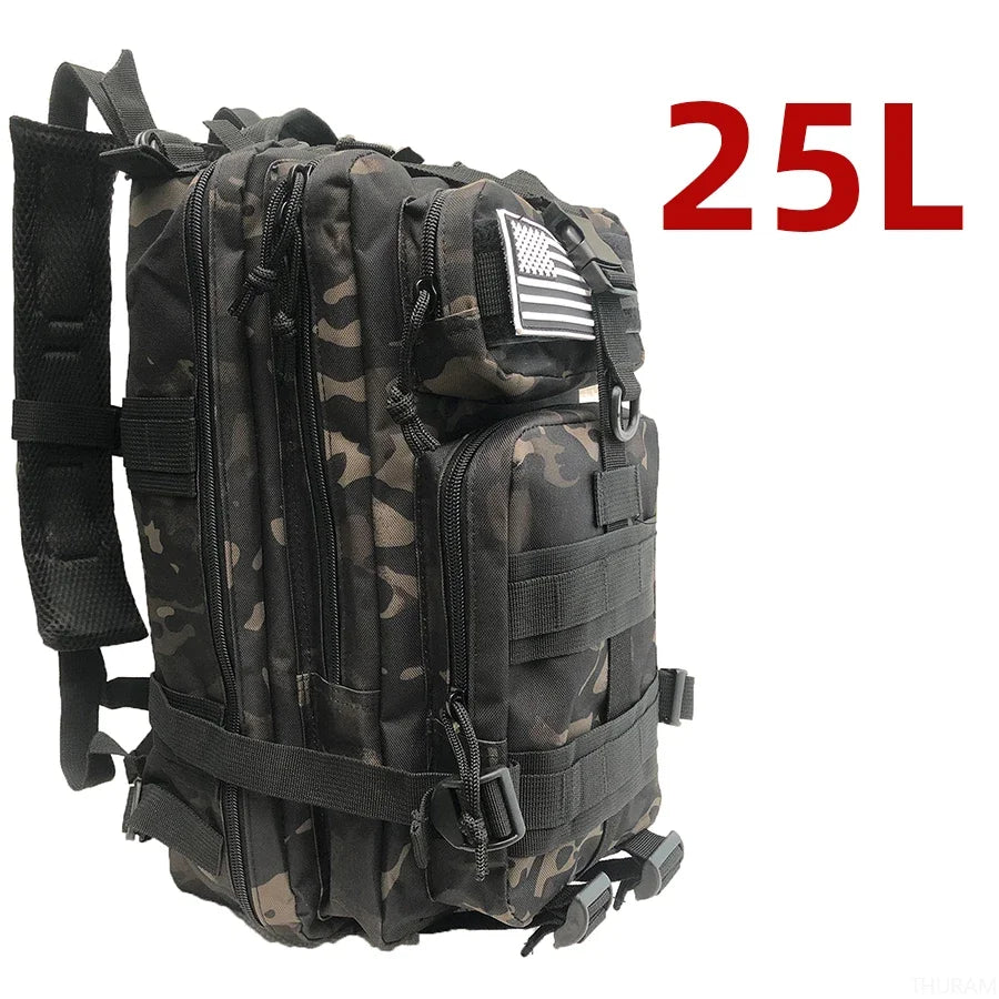 „25L/50L Robuster Nylon‑Rucksack – wasserdichter taktischer Sport‑, Trekking‑, Angel‑, Jagd‑, Camping‑ und Wander‑Outdoor‑Rucksack“