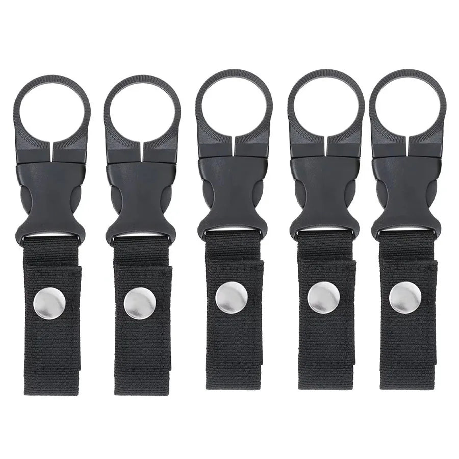 Karabiner Flaschenhalter Clip – Nylon, für Gürtel & Rucksack