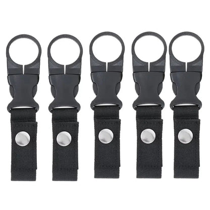 Karabiner Flaschenhalter Clip – Nylon, für Gürtel & Rucksack