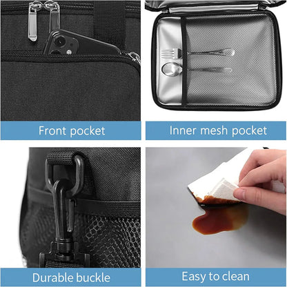 „Isolierte Lunchbox für Damen und Herren – zusammenklappbare, auslaufsichere Doppel‑Kühltasche mit großer Kapazität. Perfekt für Reisen, Camping und als Lunchbag für die Arbeit.“