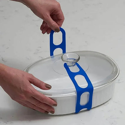 „54 cm wiederverwendbarer Deckelriemen – Silikon‑Elastikband, universeller Topfdeckel‑Halter für Lunchboxen, elastisches Band für Outdoor‑Geschirr“