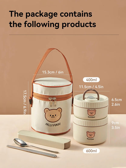 Isolierte Lunchbox aus Edelstahl – Auslaufsichere Bento Box für Unterwegs