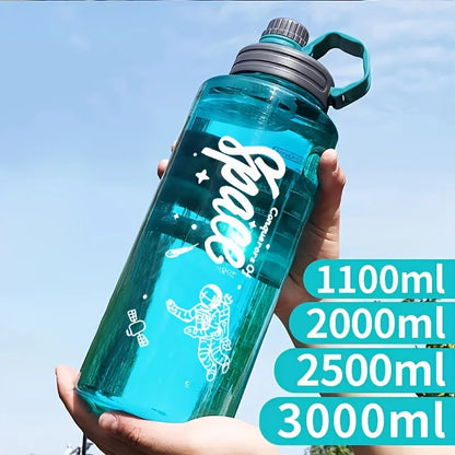 „2L/3L Sport‑Wasserflasche mit großer Kapazität, mit Filter – umweltfreundliche Kunststoff‑Trinkflasche, tragbar, ideal für Fitness, BPA‑frei“