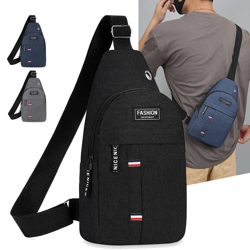 Brusttasche Herren – Crossbody Umhängetasche, Outdoor & Freizeit