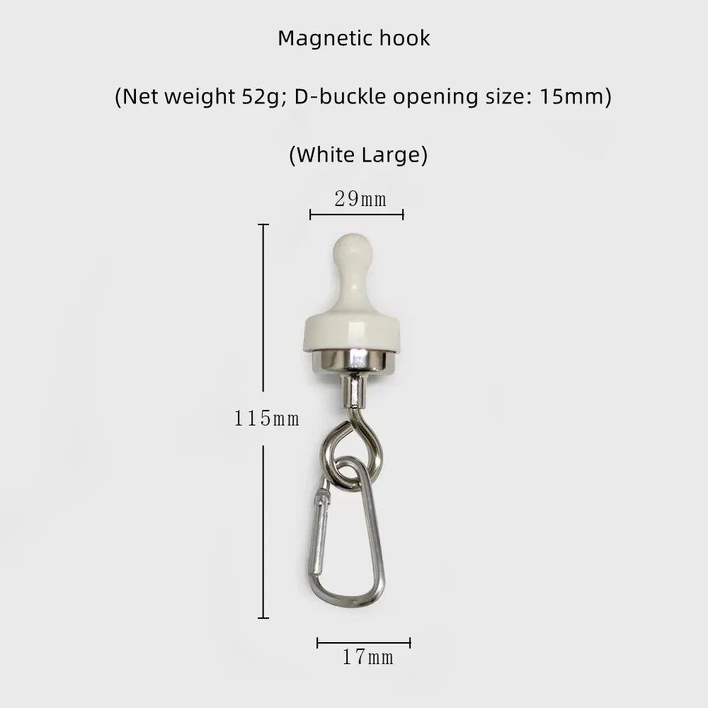 Magnetischer Campinghaken mit starker Haftkraft | Abnehmbarer Multifunktions-Karabiner | Für Zelte, Markisen & Outdoor-Ausrüstung