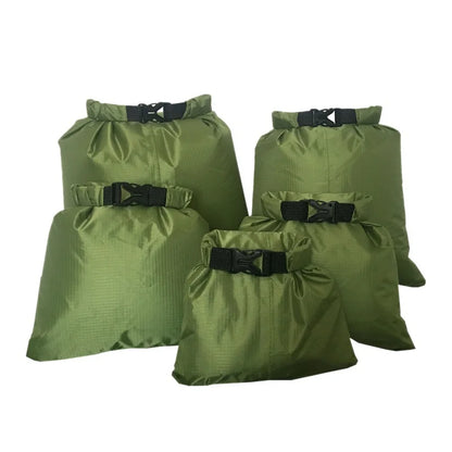 5er-Set Wasserdichte Dry Bags – Outdoor Packsäcke für Camping, Kajak, Wandern & Strand