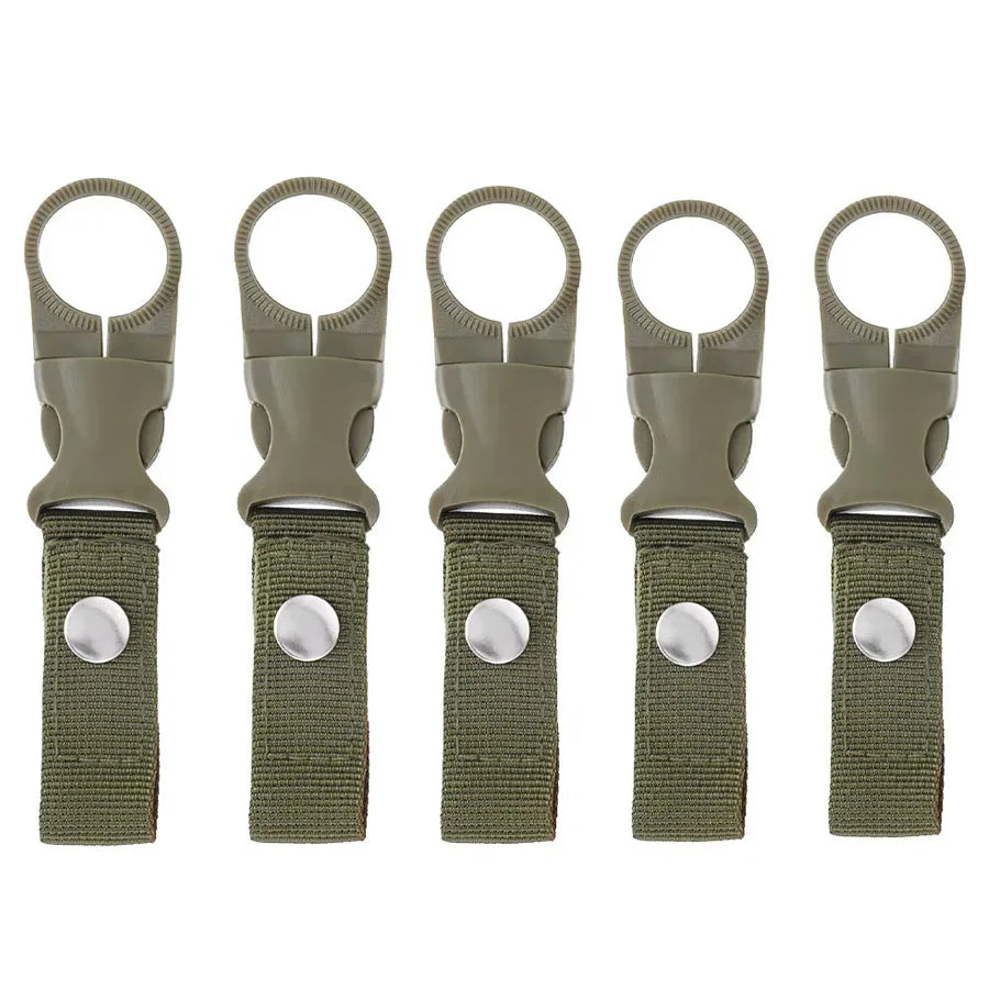 Karabiner Flaschenhalter Clip – Nylon, für Gürtel & Rucksack