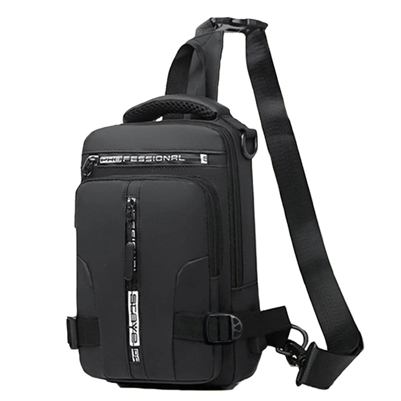 „Rucksack zum Fahren für Herren, Brusttasche für Herren, lässige einseitige Umhängetasche für Herren, leichte und großräumige Crossbody‑Tasche.“