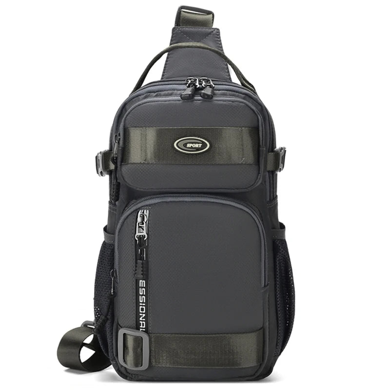 „Rucksack zum Fahren für Herren, Brusttasche für Herren, lässige einseitige Umhängetasche für Herren, leichte und großräumige Crossbody‑Tasche.“