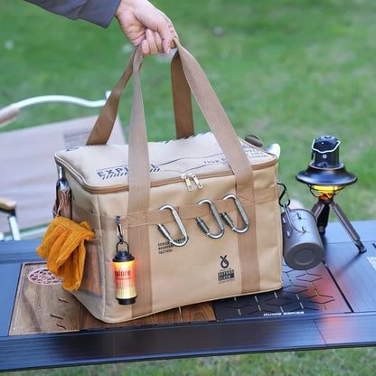 „30–42L taktische Camping‑Aufbewahrungstasche – isolierte, faltbare Box, wasserdicht, für Picknick‑Geschirr, Feldausrüstung und Outdoor‑Organizer“