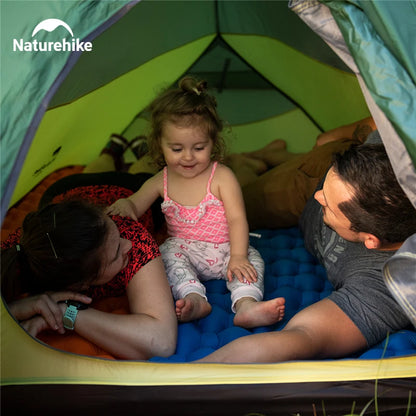 „Naturehike Camping‑Luftmatratze ultraleicht wasserdicht Nylon aufblasbares Kissen Outdoor tragbares Schlafbett Wander‑ und Picknickmatte“