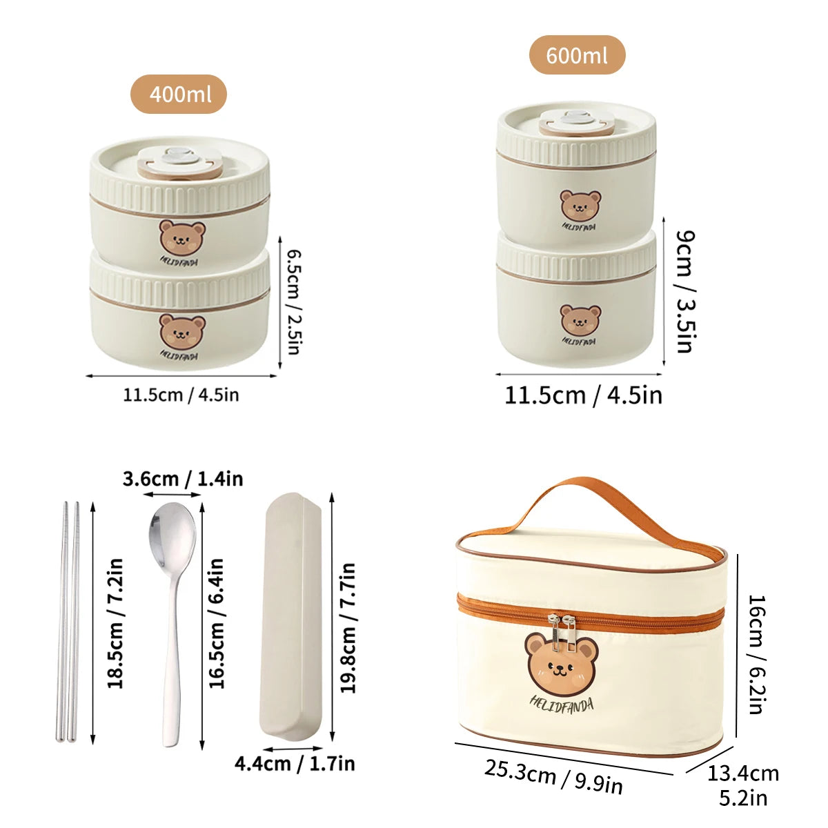 Isolierte Lunchbox aus Edelstahl – Auslaufsichere Bento Box für Unterwegs