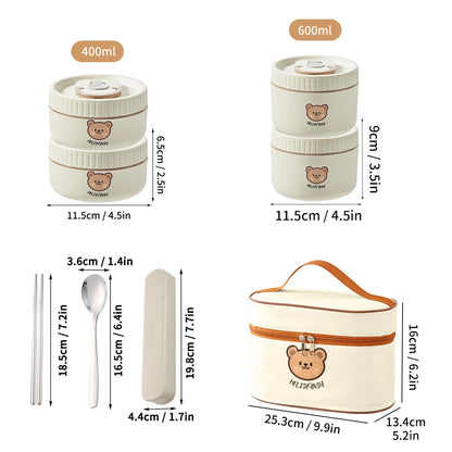 Isolierte Lunchbox aus Edelstahl – Auslaufsichere Bento Box für Unterwegs