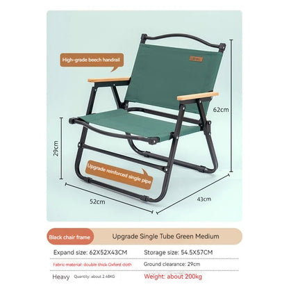 GIANXI Outdoor-Klappstuhl – Aluminium, faltbar, bis 100 kg | Camping, Strand, Angeln, Picknick