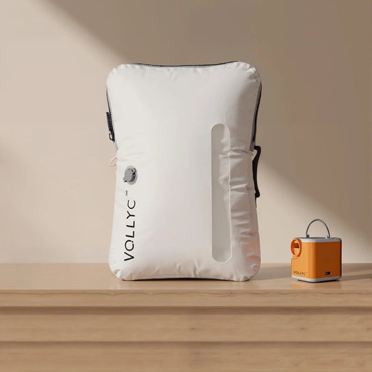 FLEXTAIL X VOLLYC EZYPACK – 25L Vakuum‑Kompressionsbeutel, wiederverwendbare Kleidungstasche & Reise‑Rucksack