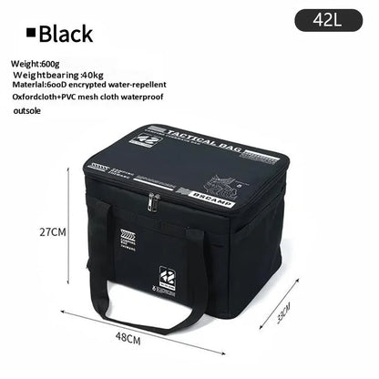 „30–42L taktische Camping‑Aufbewahrungstasche – isolierte, faltbare Box, wasserdicht, für Picknick‑Geschirr, Feldausrüstung und Outdoor‑Organizer“
