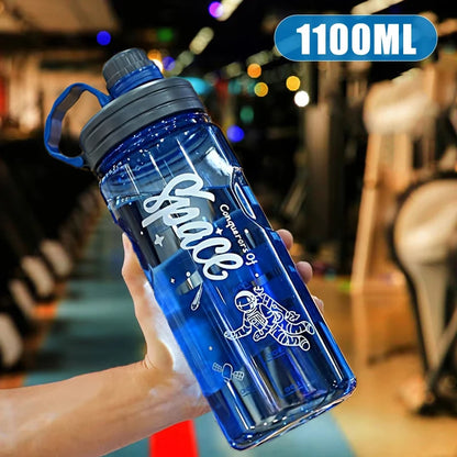 „2L/3L Sport‑Wasserflasche mit großer Kapazität, mit Filter – umweltfreundliche Kunststoff‑Trinkflasche, tragbar, ideal für Fitness, BPA‑frei“