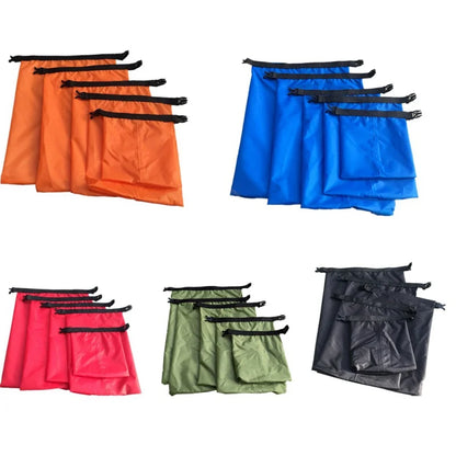 5er-Set Wasserdichte Dry Bags – Outdoor Packsäcke für Camping, Kajak, Wandern & Strand