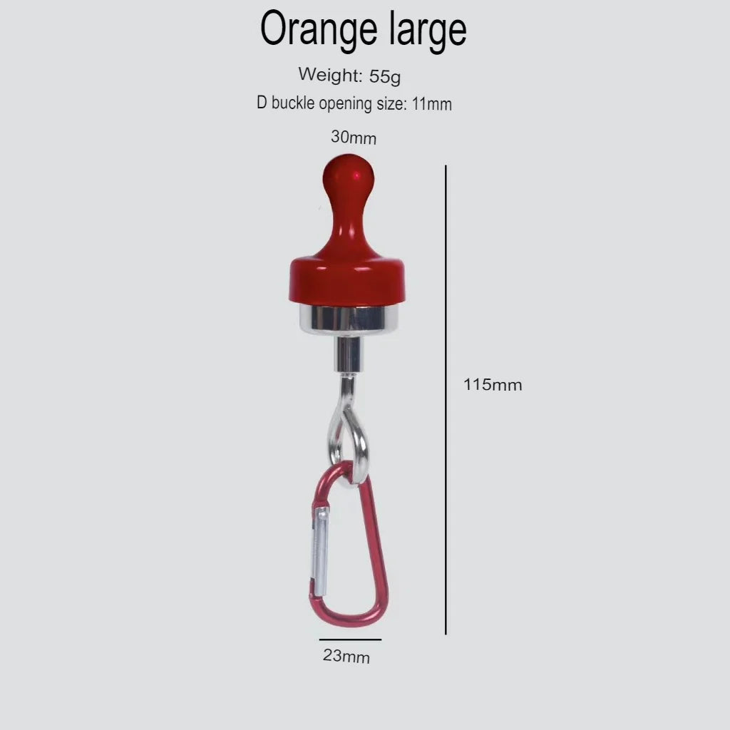 Magnetischer Campinghaken mit starker Haftkraft | Abnehmbarer Multifunktions-Karabiner | Für Zelte, Markisen & Outdoor-Ausrüstung