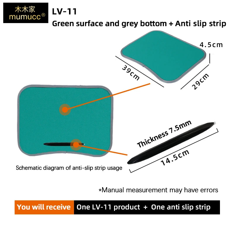 MUMUCC Multifunktionaler Laptop‑Tisch mit Kissen – gefüllt mit Schaumperlen, inkl. Hart‑Mousepad