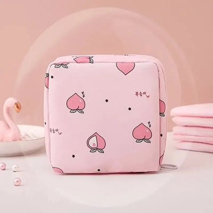 Tampon-Organizer Tasche – Wasserdichte Binden-Aufbewahrung mit süßem Cartoon-Design