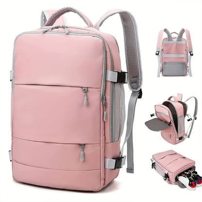 Großzügiger, modischer Reise‑Rucksack mit verstellbarer Kofferfunktion – Reisetasche, Aufbewahrungstasche, multifunktionale Freizeittasche