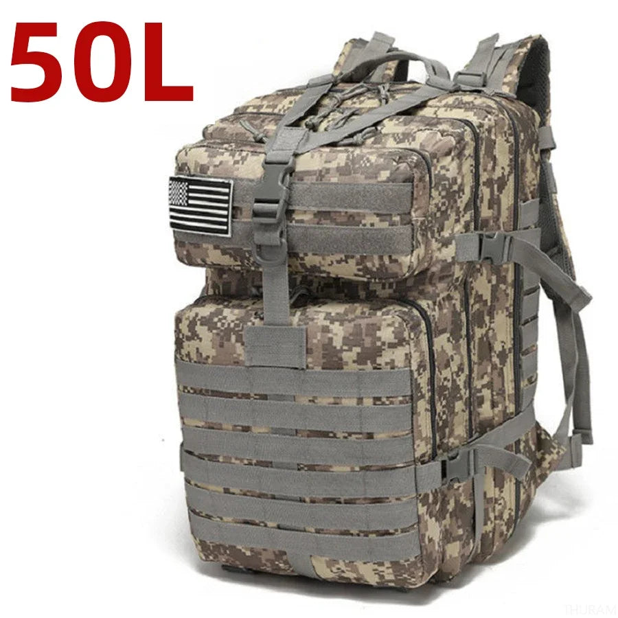 „25L/50L Robuster Nylon‑Rucksack – wasserdichter taktischer Sport‑, Trekking‑, Angel‑, Jagd‑, Camping‑ und Wander‑Outdoor‑Rucksack“