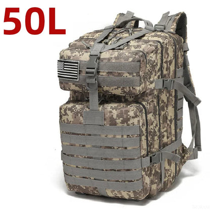 „25L/50L Robuster Nylon‑Rucksack – wasserdichter taktischer Sport‑, Trekking‑, Angel‑, Jagd‑, Camping‑ und Wander‑Outdoor‑Rucksack“