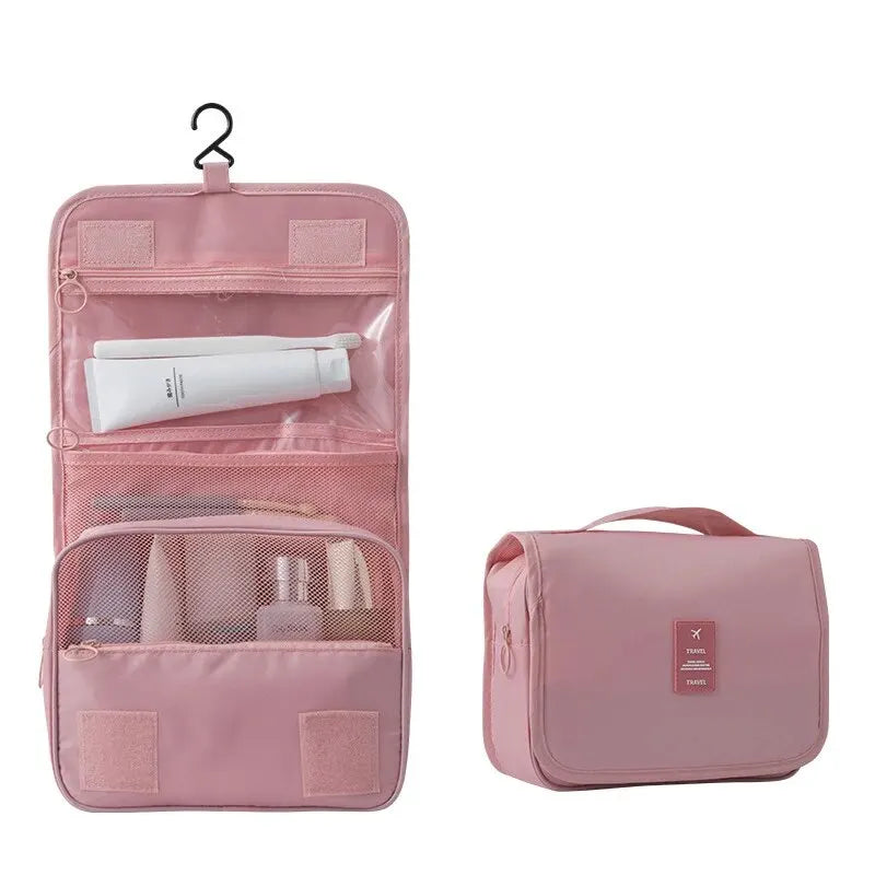 Reise‑Multifunktionstasche für Make‑up – Hängende, waschbare Kulturtasche mit großer Kapazität, Trocken‑/Nass‑Trennung und tragbarem Handgriff‑Design
