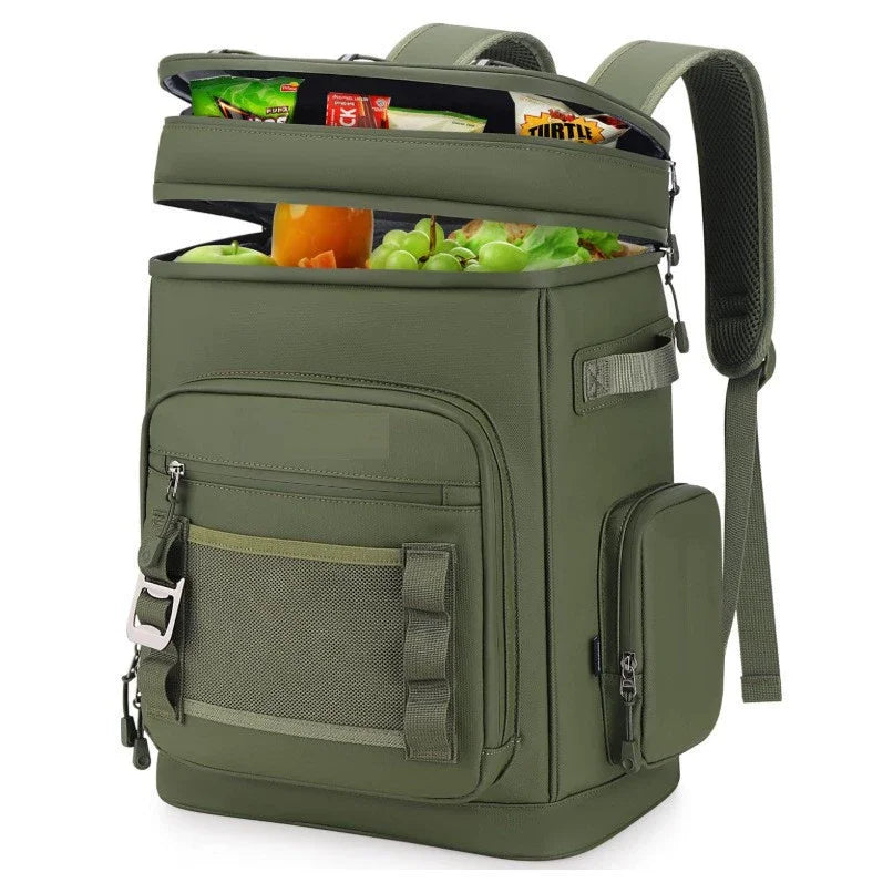 30L Wasserdichter Isolierter Cooler Rucksack – Für Camping, Strand, Angeln & Reisen